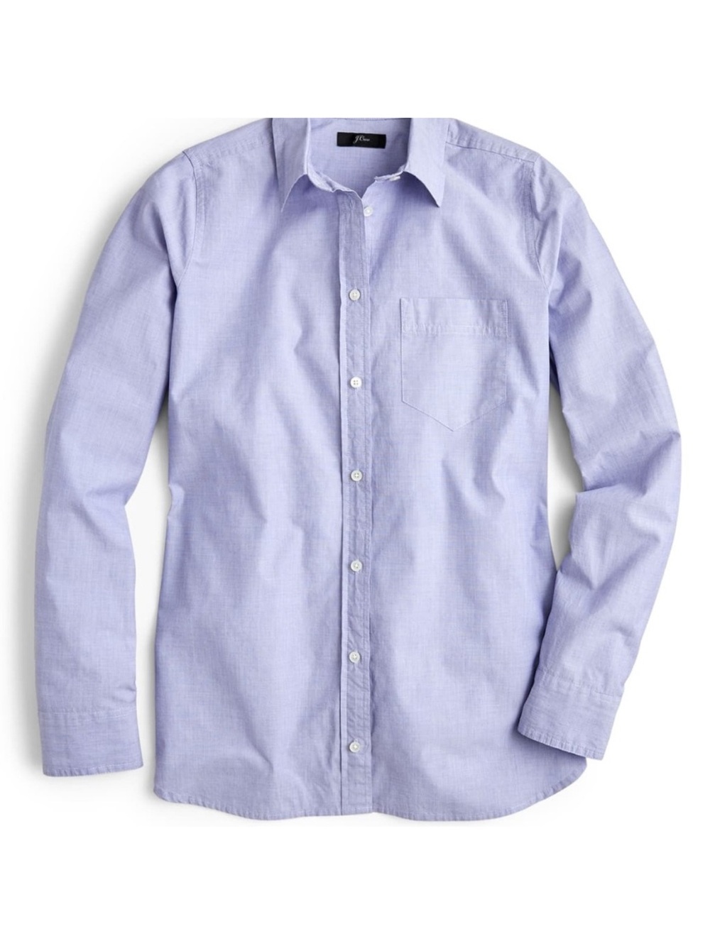 J. Crew Classic Boy Shirt French Blue End On End Cotton - Picture 3 of 8